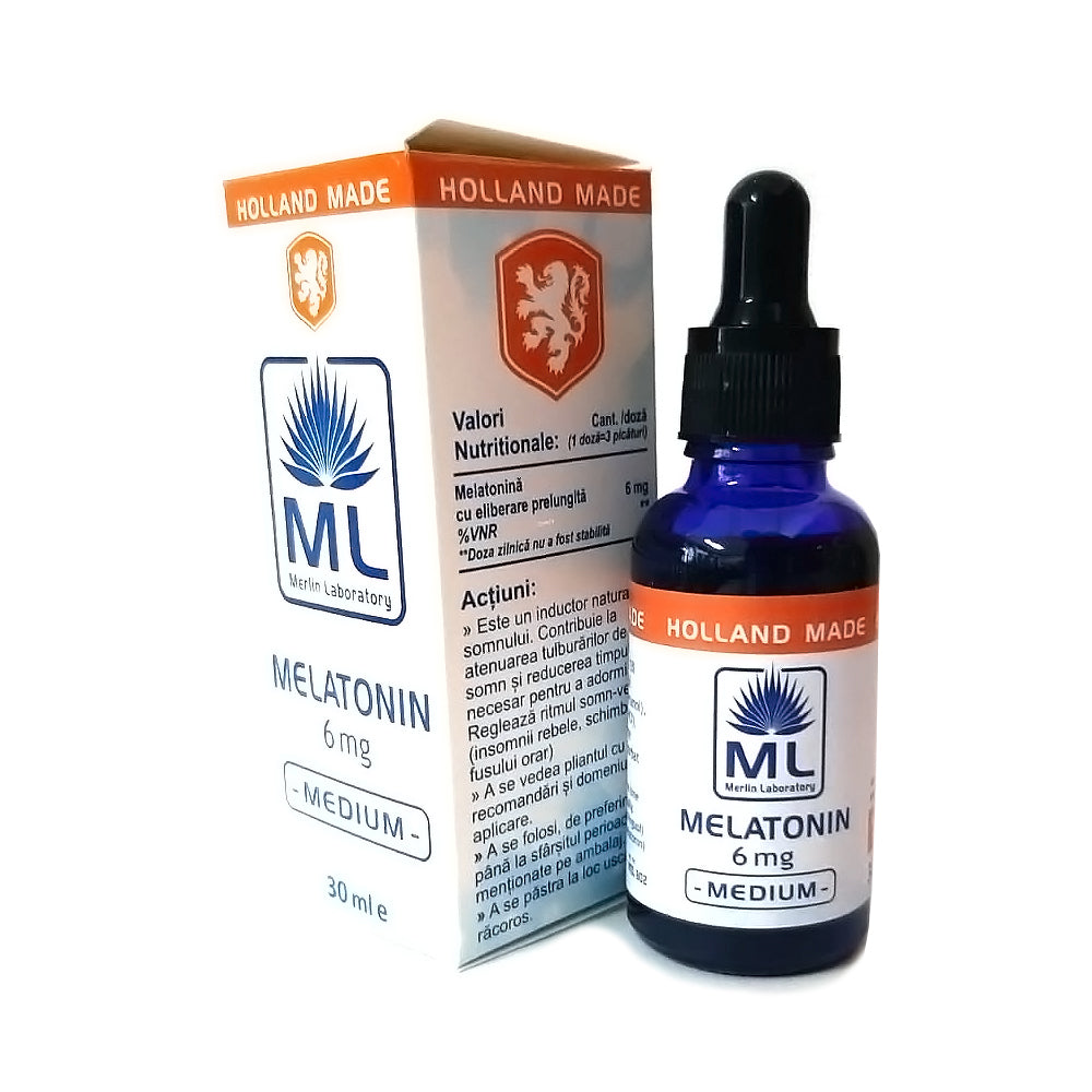 Melatonina lichida 6 mg Medium Merlin Laboratory 30 ml