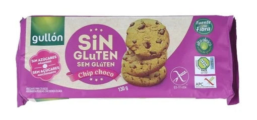 Biscuiti Chip Choco fara gluten, fara zahar Gullon 130g