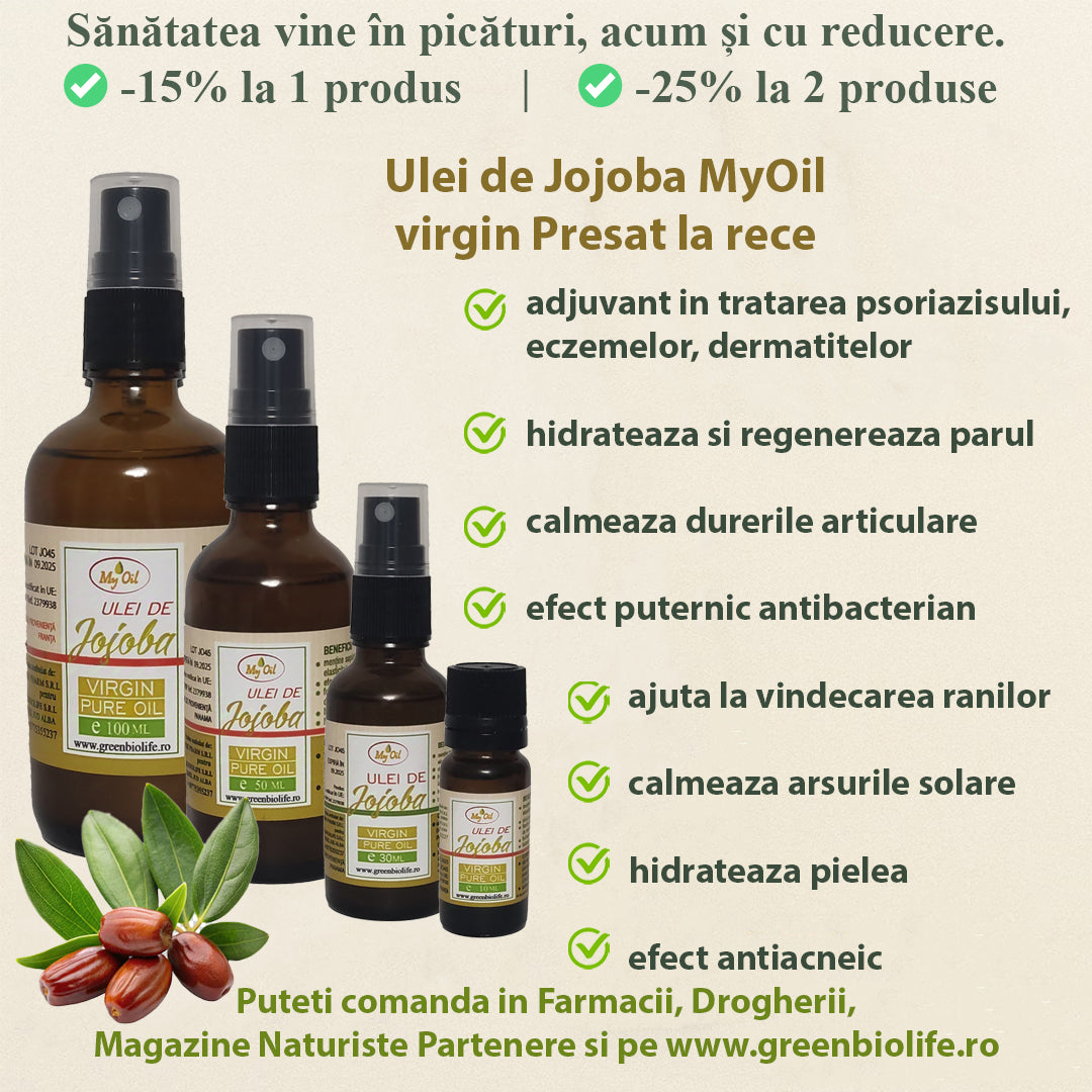 Ulei de Jojoba MyOil virgin Presat la rece