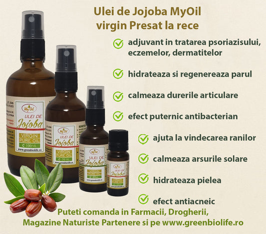 Ulei de Jojoba MyOil virgin Presat la rece