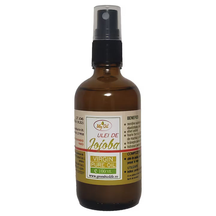 Ulei de Jojoba MyOil virgin sticla cu spray 100ml Presat la rece