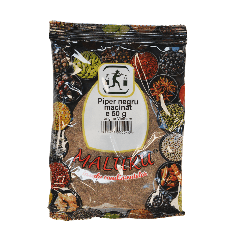Piper negru măcinat plic 50 g
