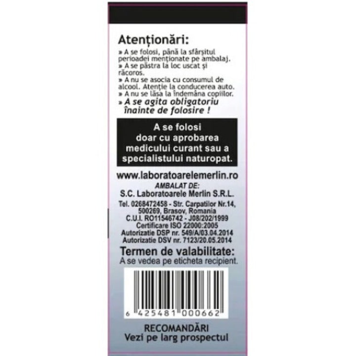 Ulei Usturoi Negru, CBD 10% FORTE 30 ml Merlin Laboratory