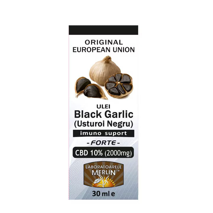 Ulei Usturoi Negru, CBD 10% FORTE 30 ml Merlin Laboratory