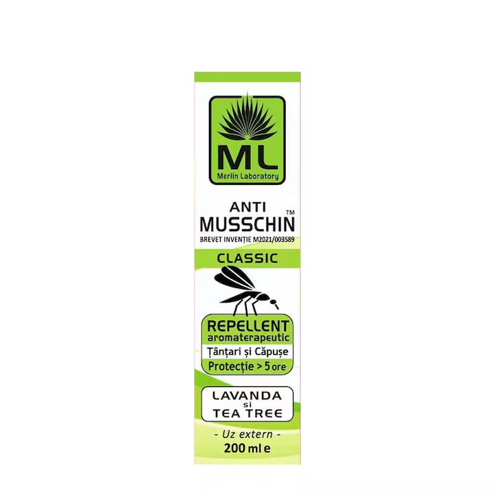 Ulei Musschin Classic Repelent Tantari si Capuse 200ml Laboratoarele Merlin