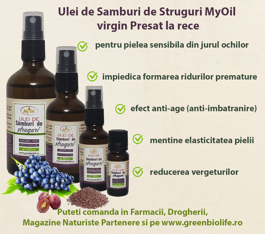 Ulei de Samburi de Struguri MyOil virgin Presat la rece