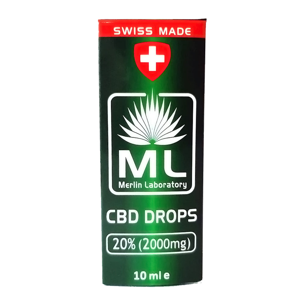 CBD Picaturi 20% Merlin Laboratory Swiss Made 10ml