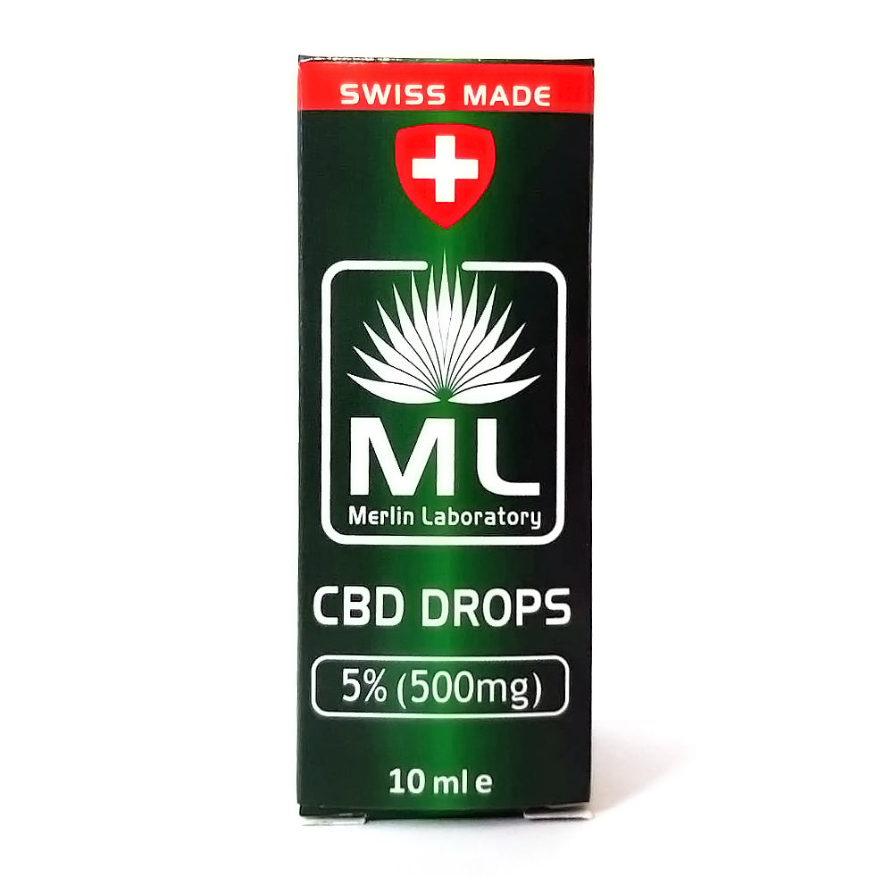 CBD Picaturi 5% Merlin Laboratory Swiss Made 10ml