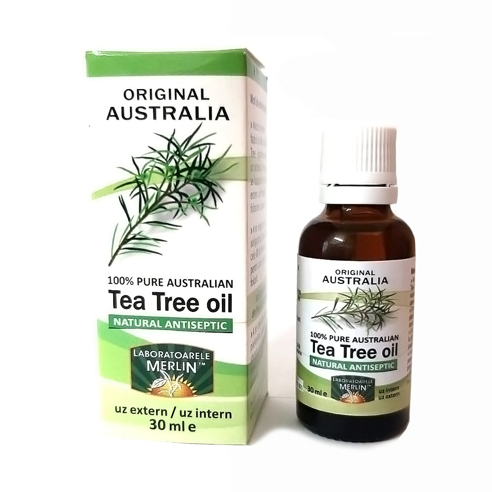 Uleiul esential de Tea Tree, Laboratoarele Merlin, 30 ml
