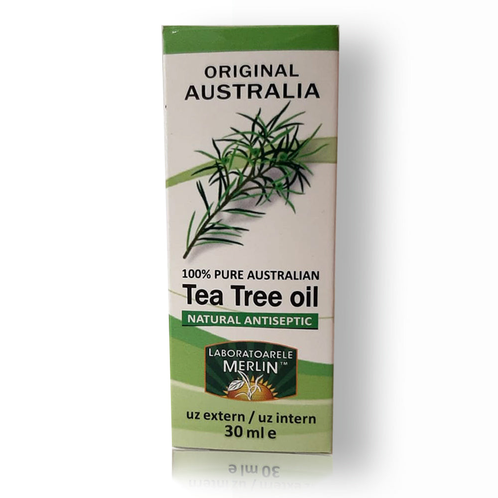 Uleiul esential de Tea Tree, Laboratoarele Merlin, 30 ml