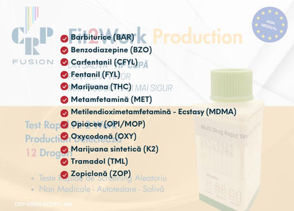 Test Rapid Fit 2 Work Production Detectează 12 Droguri