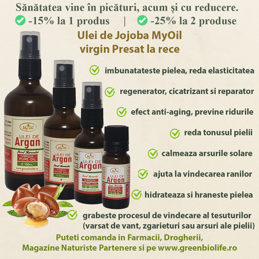 Ulei de Argan MyOil virgin  Presat la rece