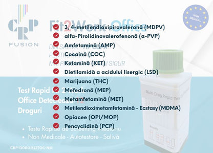 Test Rapid Fit 2 Work Office Detectează 12 Droguri
