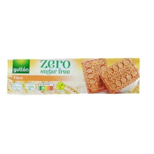 Biscuiti cu fibre, fara zahar, cu indulcitori Gullon 170g