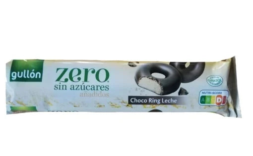 Biscuiti fara zahar, Choco Ring cu lapte Gullon 150g