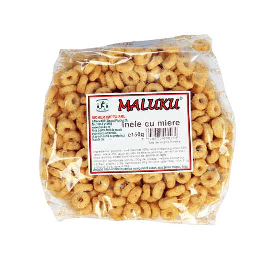 Cereale inele cu miere plic 150 g