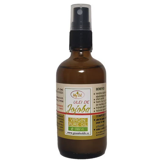 Ulei de Jojoba MyOil virgin sticla cu spray 100ml Presat la rece