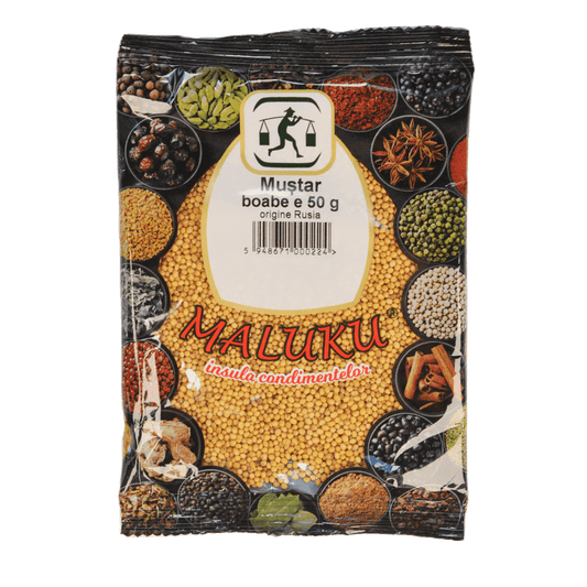 Muştar boabe plic 50 g