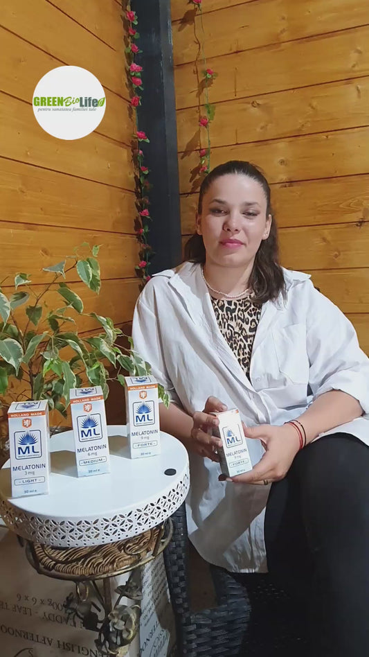 Melatonina lichida 9 mg Forte Merlin Laboratory 30 ml