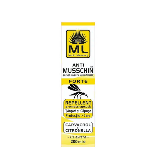 Ulei Musschin Forte Repelent Tantari si Capuse 200ml Laboratoarele Merlin