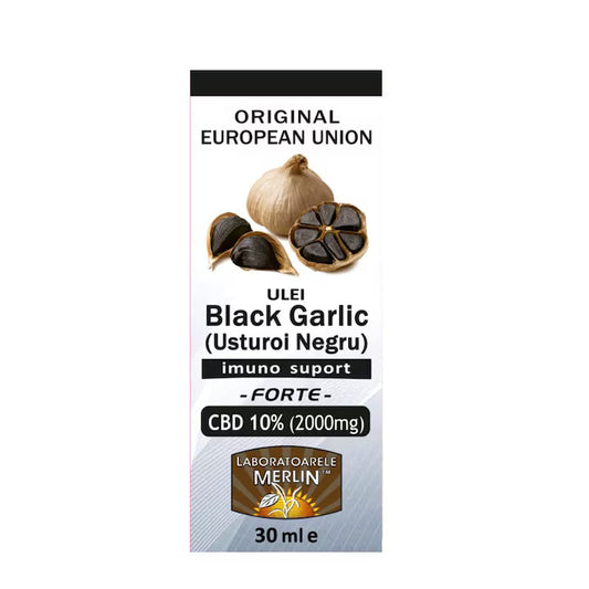 Ulei Usturoi Negru, CBD 10% FORTE 30 ml Merlin Laboratory