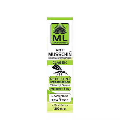 Ulei Musschin Classic Repelent Tantari si Capuse 200ml Laboratoarele Merlin