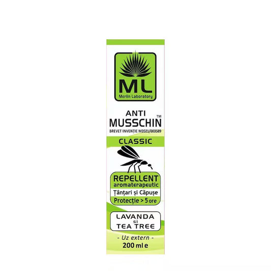 Ulei Musschin Classic Repelent Tantari si Capuse 200ml Laboratoarele Merlin