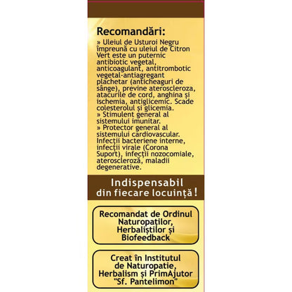Ulei Usturoi Negru, CBD 5% CLASIC 30 ml Merlin Laboratory