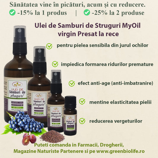 Ulei de Samburi de Struguri MyOil virgin Presat la rece