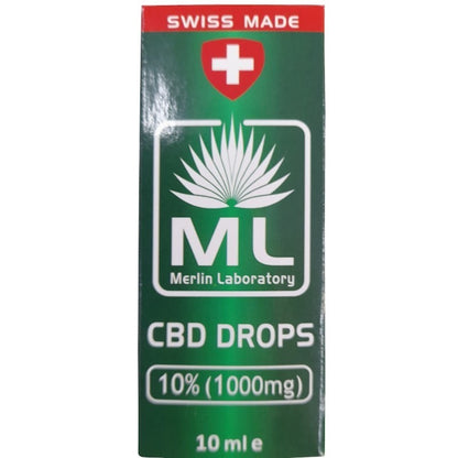 CBD Picaturi 10% Merlin Laboratory Swiss Made 10ml