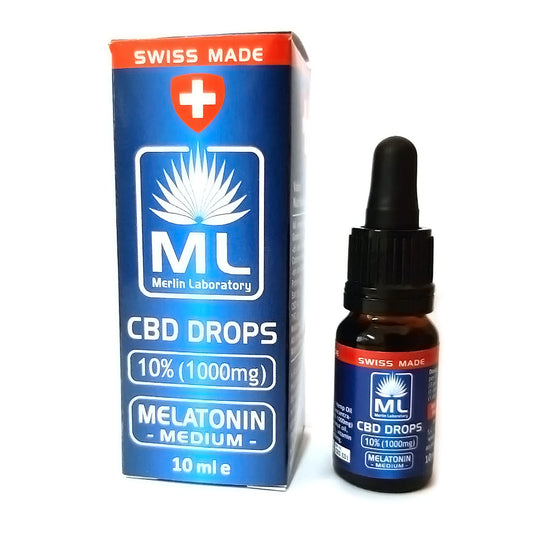 Melatonina Medium 4% cu CBD 10% 10ml Merlin Laboratory