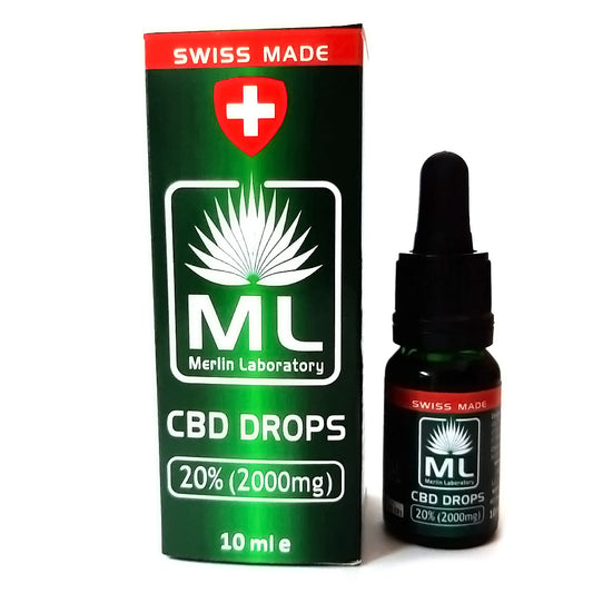 CBD Picaturi 20% Merlin Laboratory Swiss Made 10ml