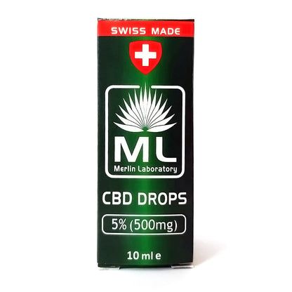 CBD Picaturi 5% Merlin Laboratory Swiss Made 10ml