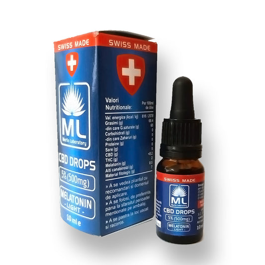 Melatonina Light 2% cu CBD 5% 10 ml Merlin Laboratory