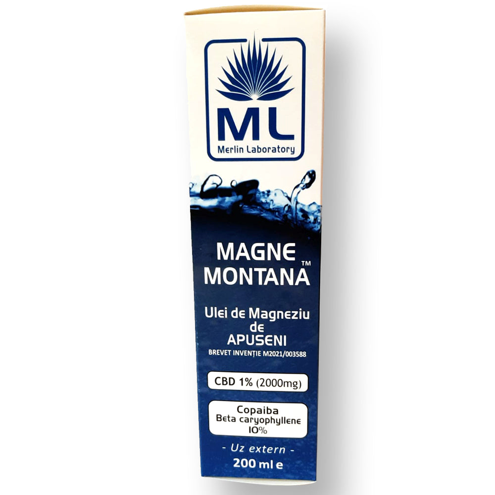 Magne Montana Ulei de Magneziu CBD 2000mg Clasic Merlin Laboratory