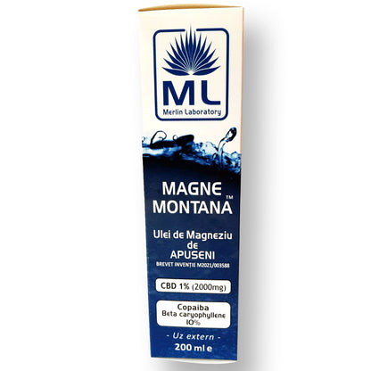 Magne Montana Ulei de Magneziu CBD 2000mg Clasic Merlin Laboratory