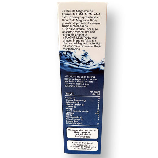 Magne Montana Ulei de Magneziu CBD 2000mg Clasic Merlin Laboratory