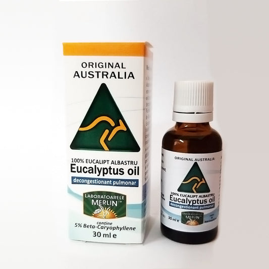 Ulei Eucalipt Albastru 5% Beta-Caryophyllene 30ml Laboratoarele Merlin