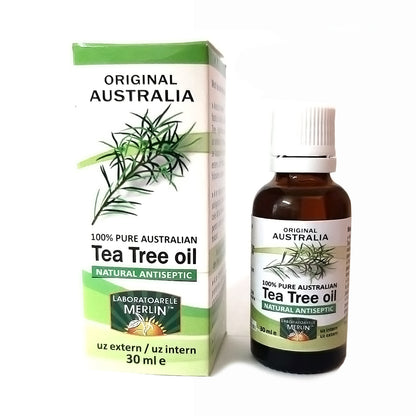 Uleiul esential de Tea Tree, Laboratoarele Merlin, 30 ml